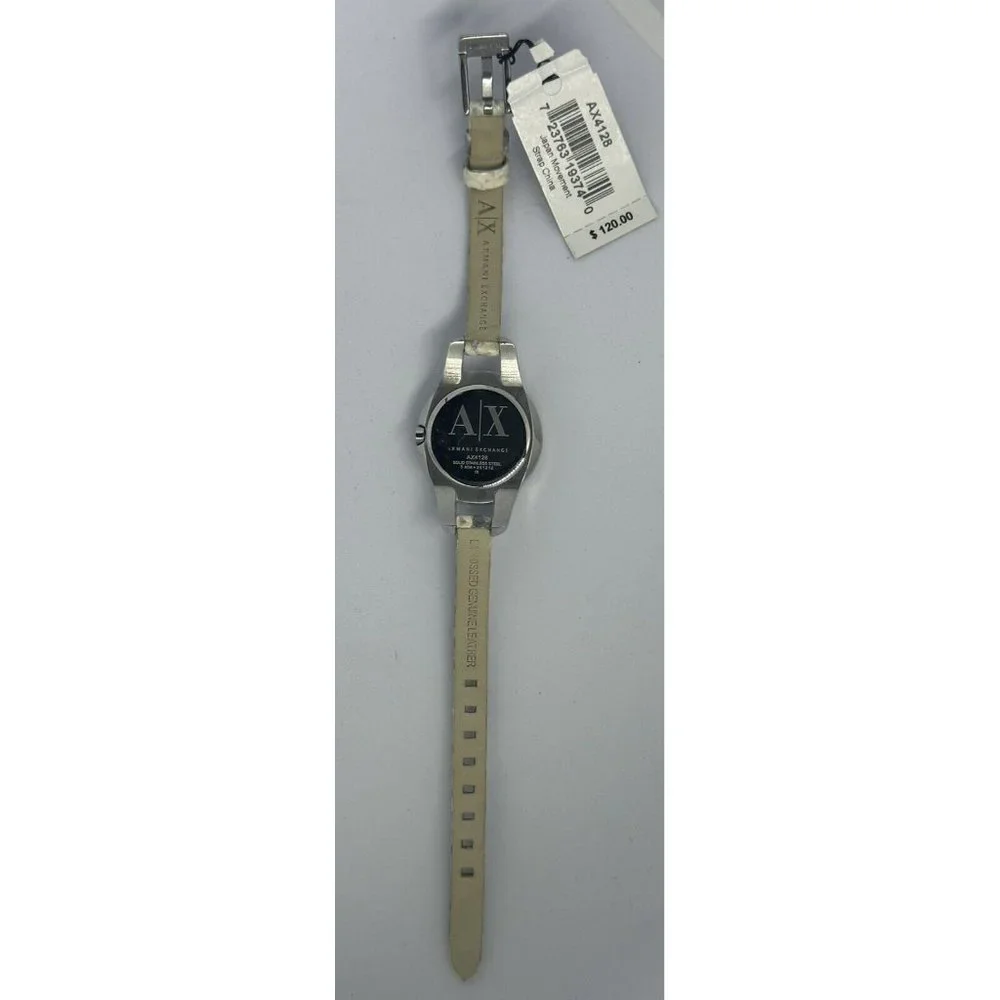 Armani Exchange NWT  Ladies New Battery Python Stamped‎ Leather Watch AX4128
